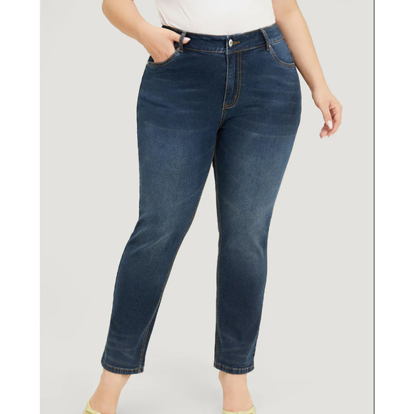 BloomChic Denim - Bloomchic Very Stretchy High Rise Dark Wash Vintage Full Jeans 20 2X NWT